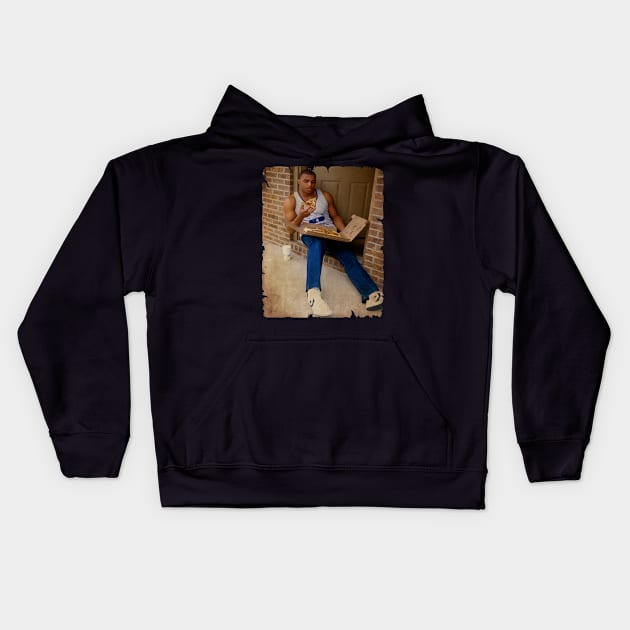 Young Charles Barkley Vintage Kids Hoodie by CAH BLUSUKAN